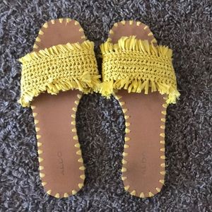 Aldo straw sandals